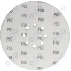 Papier ścierny krążek na rzep do żyrafy gipsu 225 mm GR80 z otworami