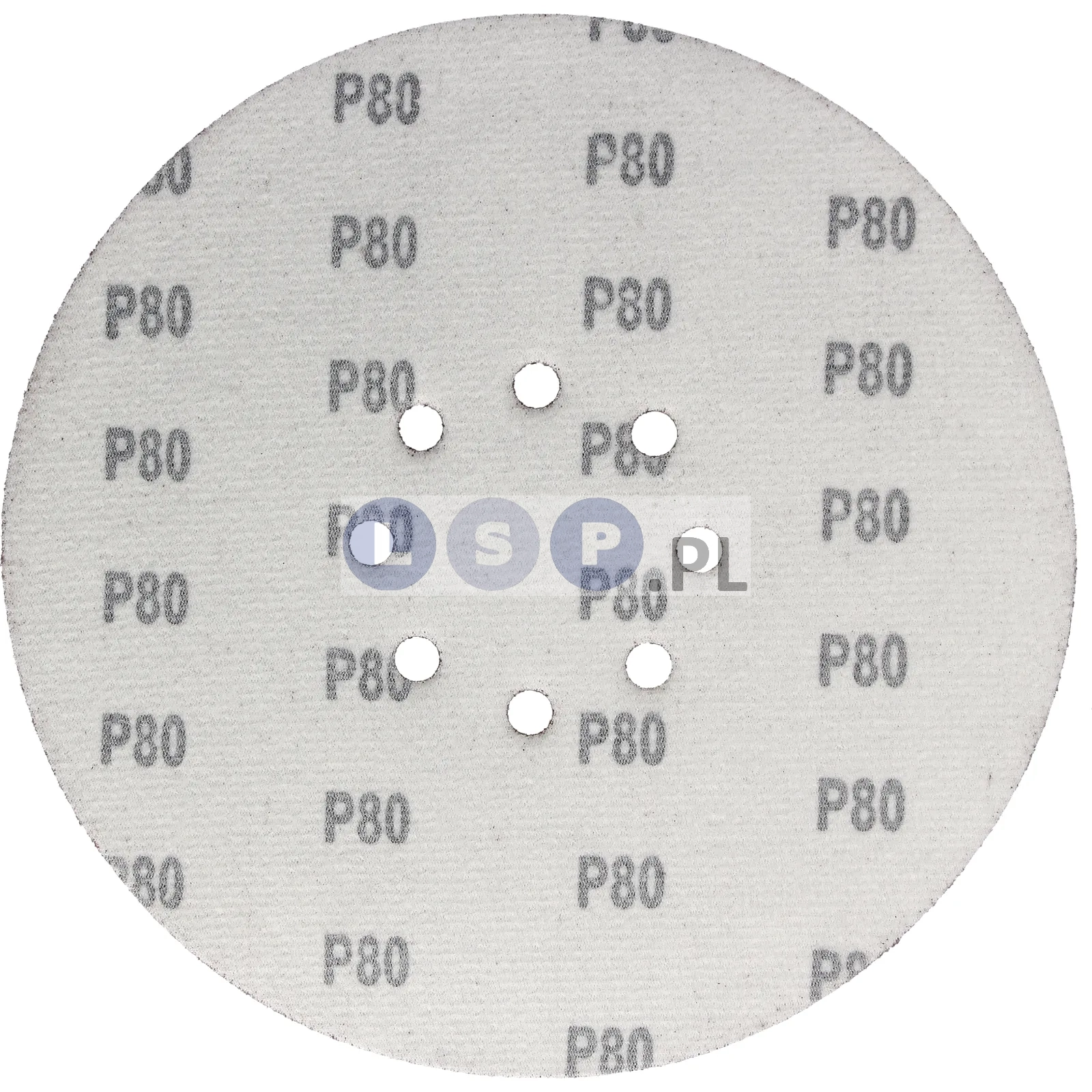 Papier ścierny krążek na rzep do żyrafy gipsu 225 mm GR80 z otworami