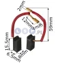 Szczotki węglowe 6.5x8x15.5 mm BLACK DECKER KG 65 72 90