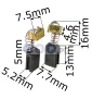 Szczotki węglowe do elektronarzędzi 5.2 x 7.7 x 14 mm uniwersalne