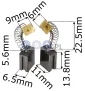 Szczotki węglowe 6.5x11x13.8 mm EINHELL KGS BT-MS NMS