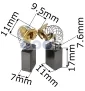 Szczotki węglowe do elektronarzędzi 7x11x17mm uniwersalne SKILL