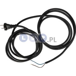 Przewód kabel wtyczka POLSKI gumowy 2x1.5 mm 4.5m