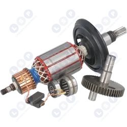 Komplet GBH 7 DE - szczotki, łożyska, mimośród