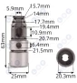 Tuleja z rolkami Bosch GBH 2-26 DRE, 1613100030 + 1617000598