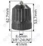 Uchwyt do wiertarki 10 MM wiertarski 3/8 mały mocny Uchwyt do wiertarki 10 MM wiertarski 3/8 mały mocny