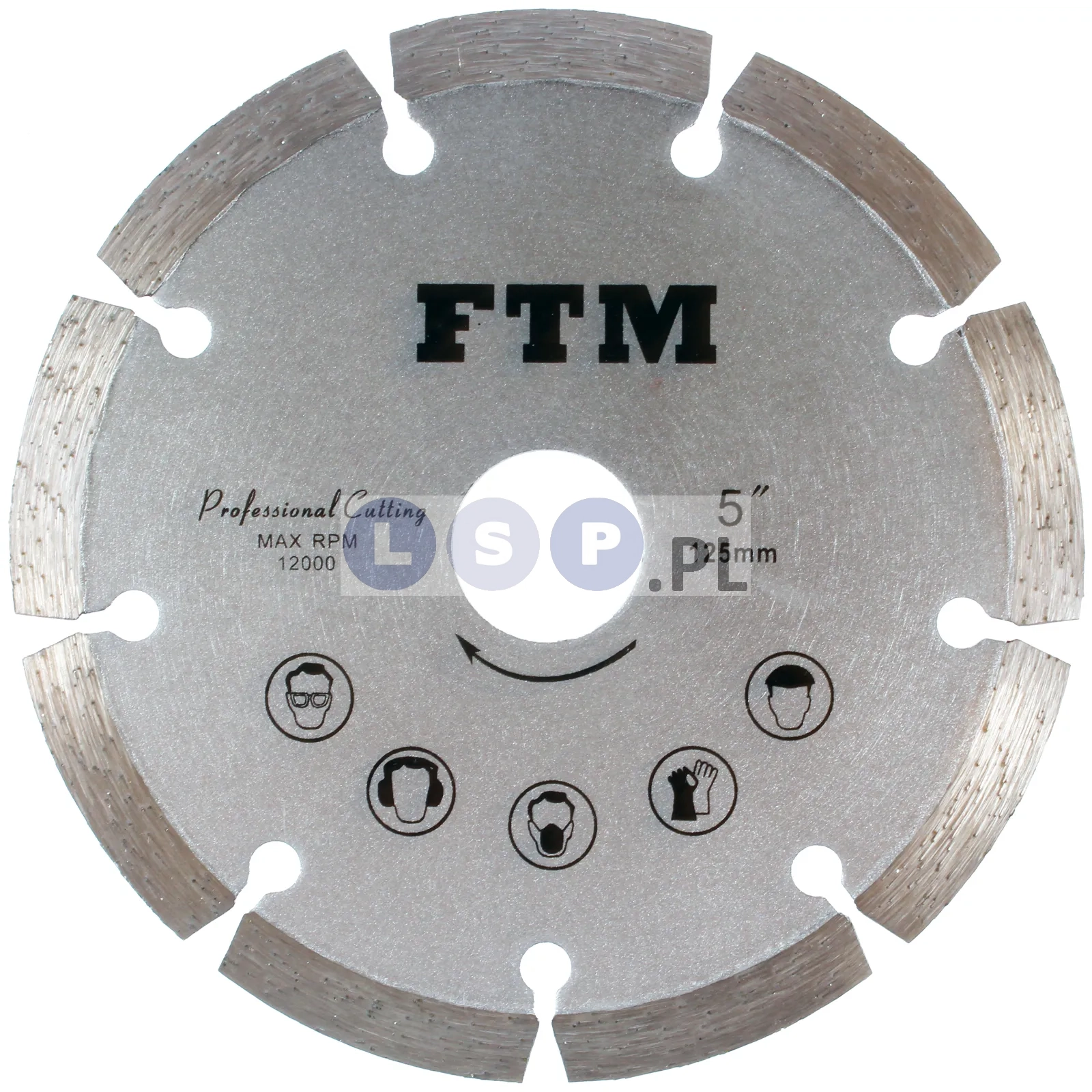 Tacza diamentowa segmentowa 125mm FTM-5SS