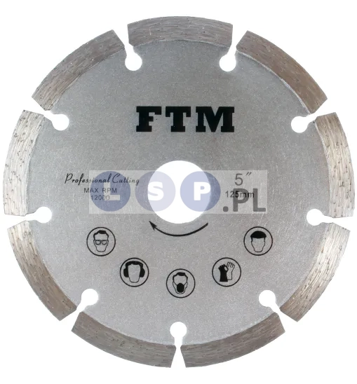 Tacza diamentowa segmentowa 125mm FTM-5SS