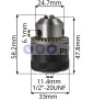 Uchwyt futerko 1/2 kluczykowe adapter SDS PLUS