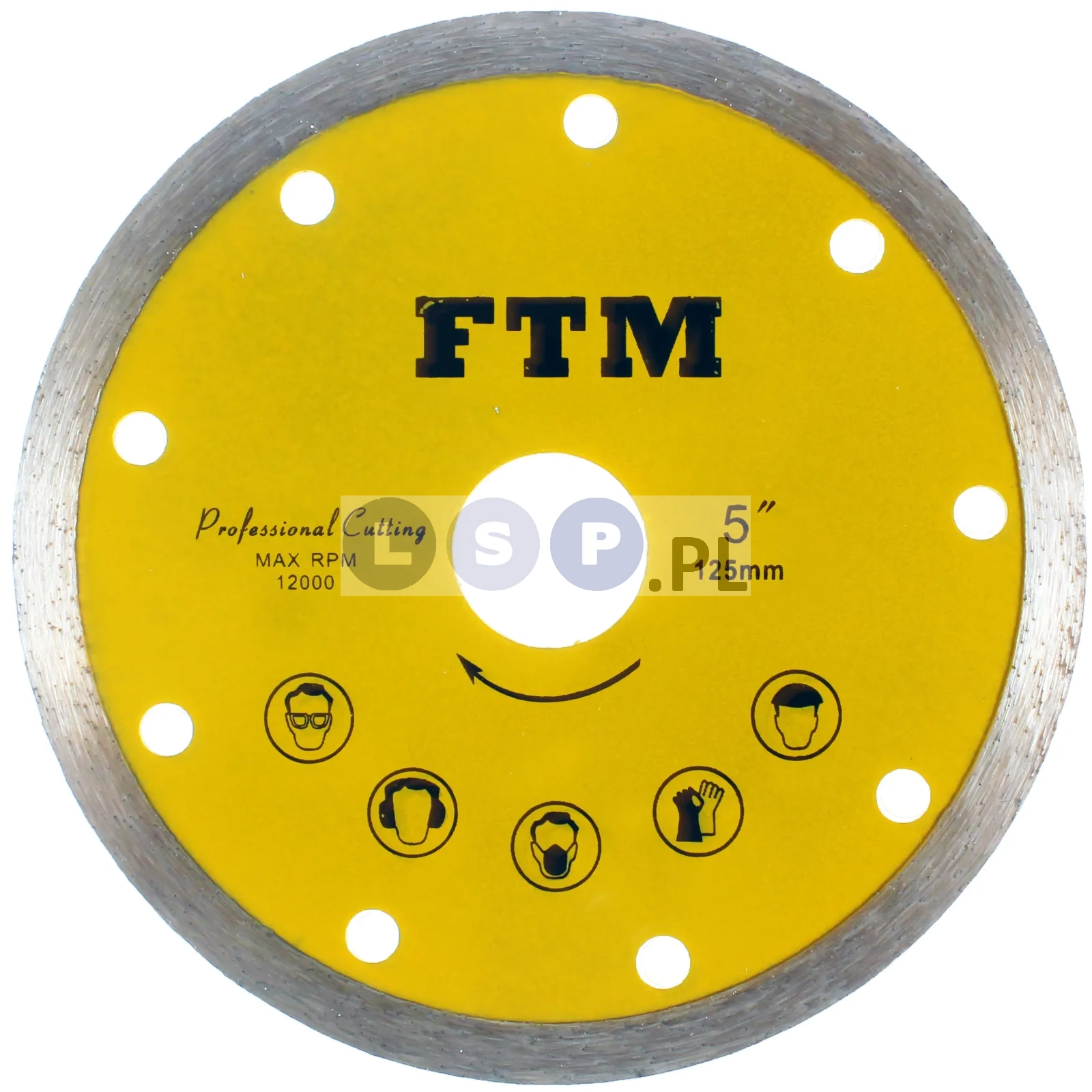 Tarcza diamentowa pełna 125mm FTM-5ZP