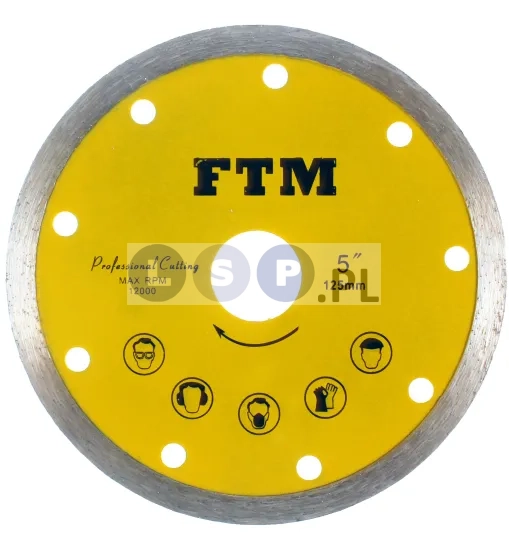 Tarcza diamentowa pełna 125mm FTM-5ZP