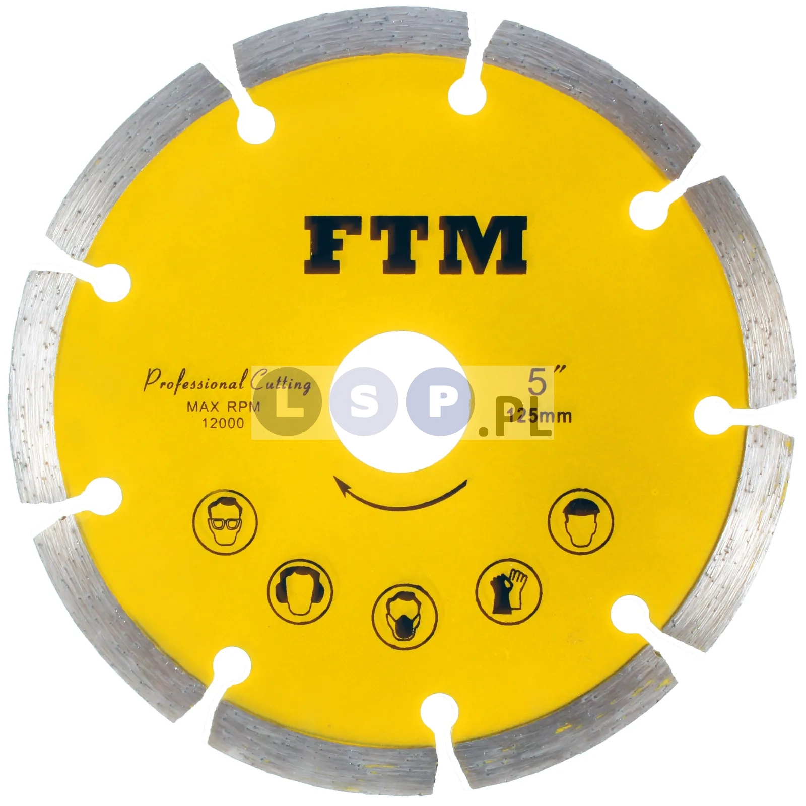 Tacza diamentowa segmentowa 125mm FTM-5ZS