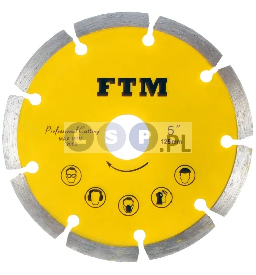 Tacza diamentowa segmentowa 125mm FTM-5ZS