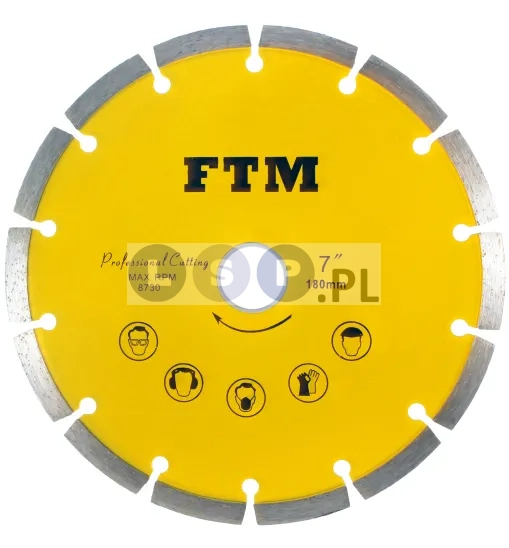 Tacza diamentowa segmentowa 180mm FTM-7ZS