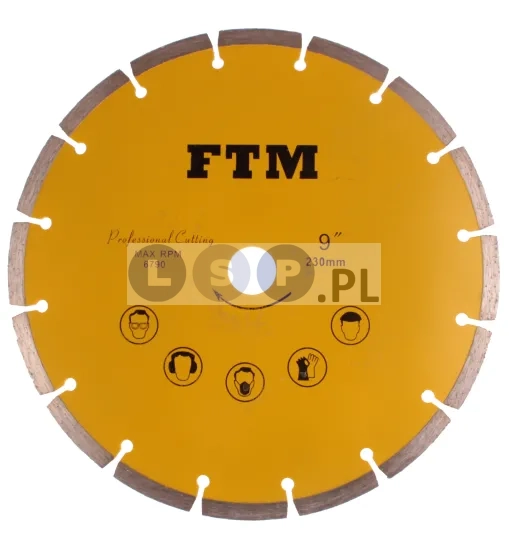 Tacza diamentowa segmentowa 230mm FTM-9ZS 