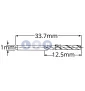 Wiertło kobaltowe do metalu 1 mm HSS-E HSSco5 M35