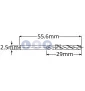 Wiertło kobaltowe do metalu 2.5 mm 3szt HSS-E HSSco5 M35