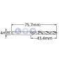 Wiertło kobaltowe do metalu 4 mm 2szt HSS-E HSSco5 M35