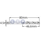 Wiertło kobaltowe do metalu 4.5 mm 2szt HSS-E HSSco5 M35