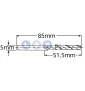 Wiertło kobaltowe do metalu 5 mm HSS-E HSSco5 M35