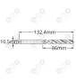 Wiertło kobaltowe do metalu 10.5 mm HSS-E HSSco5 M35 Wiertło kobaltowe do metalu 10.5 mm HSS-E HSSco5 M35