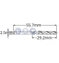 Wiertło kobaltowe do metalu 2.5 MM HSS-E HSSco5 M35 PRO LSP