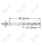 Wiertło kobaltowe do metalu 5 MM HSS-E HSSco5 M35 PRO LSP Wiertło kobaltowe do metalu 5 MM HSS-E HSSco5 M35 PRO LSP