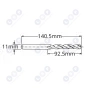 Wiertło kobaltowe do metalu 11 MM HSS-E HSSco5 M35 PRO LSP Wiertło kobaltowe do metalu 11 MM HSS-E HSSco5 M35 PRO LSP