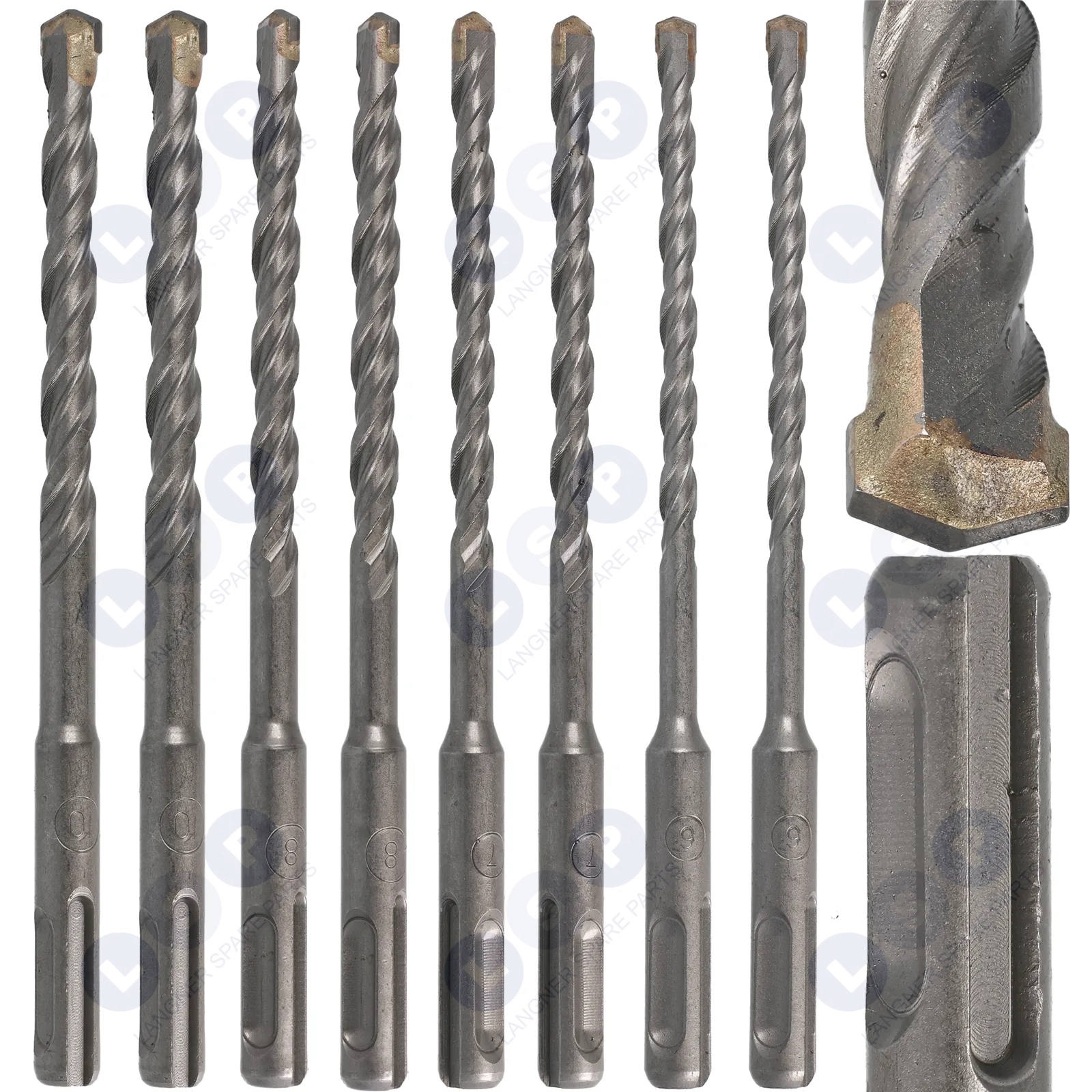 Zestaw wierteł wiertło do betonu SDS PLUS 6 - 10MM 8SZT