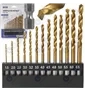 Zestaw wierteł wiertło HSS HEX 1/4 do metalu 1.5 - 6.5 mm 13szt.