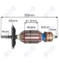 Wirnik pilarki typ BOSCH PKS 54 CE 1604010451 Wirnik pilarki typ BOSCH PKS 54 CE 1604010451