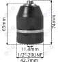 Uchwyt do wiertarki młotowierarki 1/2 adapter SDS PLUS 13 MM UDAR Uchwyt do wiertarki młotowierarki 1/2 adapter SDS PLUS 13 MM UDAR