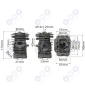 Cylinder tłok HUSQVARNA 38MM 36 136 137 141 142