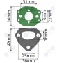 Gaźnik do pilarek HUSQVARNA 36 41 136 137 141 142 Gaźnik do pilarek HUSQVARNA 36 41 136 137 141 142