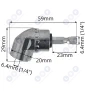 Adapter kątowy do wkrętarki uchwyt bitów 1/4" przystawka 105°