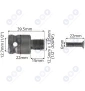 Uchwyt samozaciskowy do wiertarki 13mm 1/2 z adapterem do zakrętarki