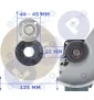 Tarcza polerska 125mm do polerowania metalu inox filc polerski