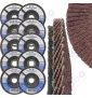 Tarcze listkowe 125 lamelki do szlifowania pod kątem 15st. P40-P120 mix