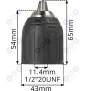 Uchwyt samozaciskowy 1/2" 1-13mm plastik