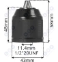 Uchwyt do wiertarki samozaciskowy 1/2' 13MM metalowy
