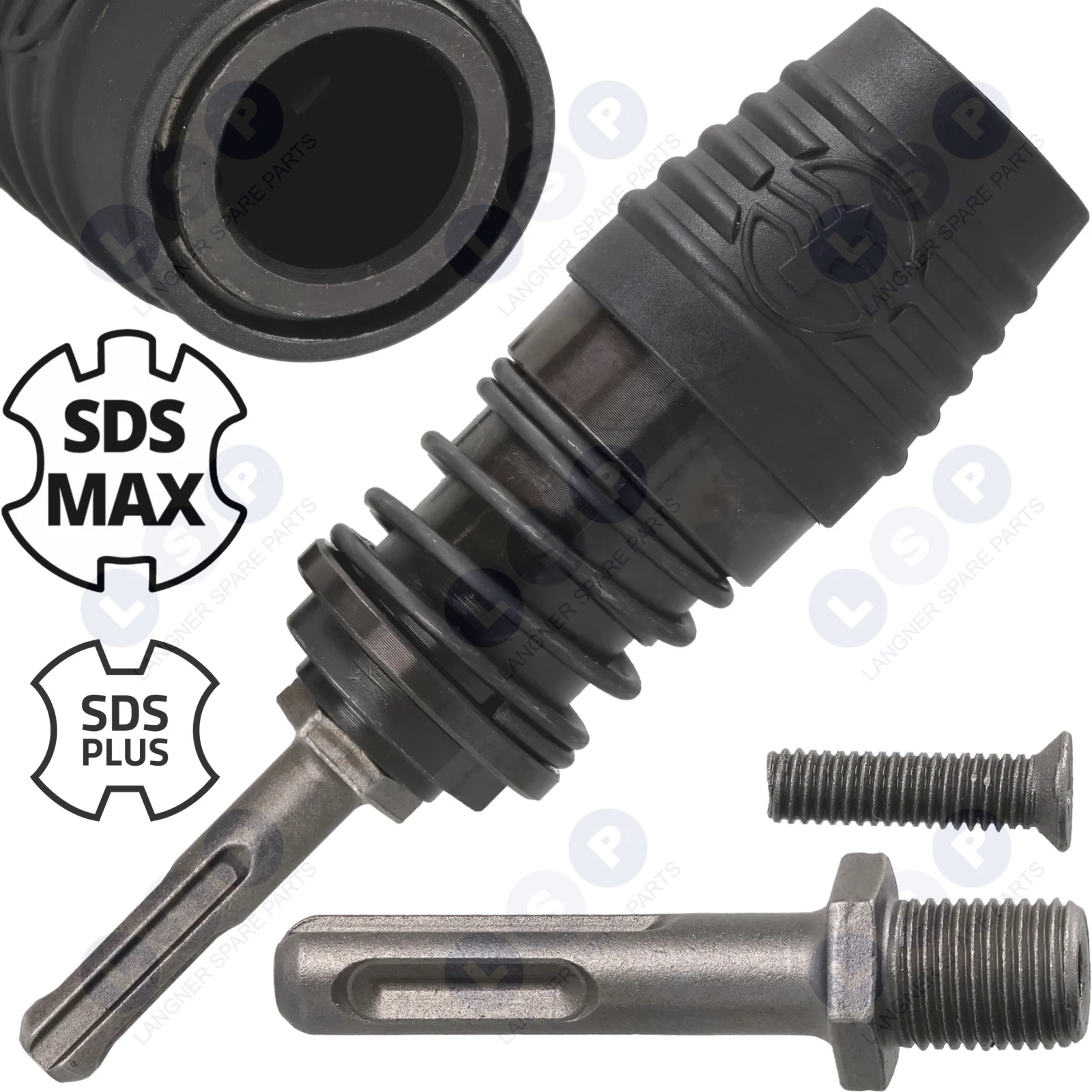 Adapter Do Wierteł z SDS PLUS na SDS MAX + Trzpień
