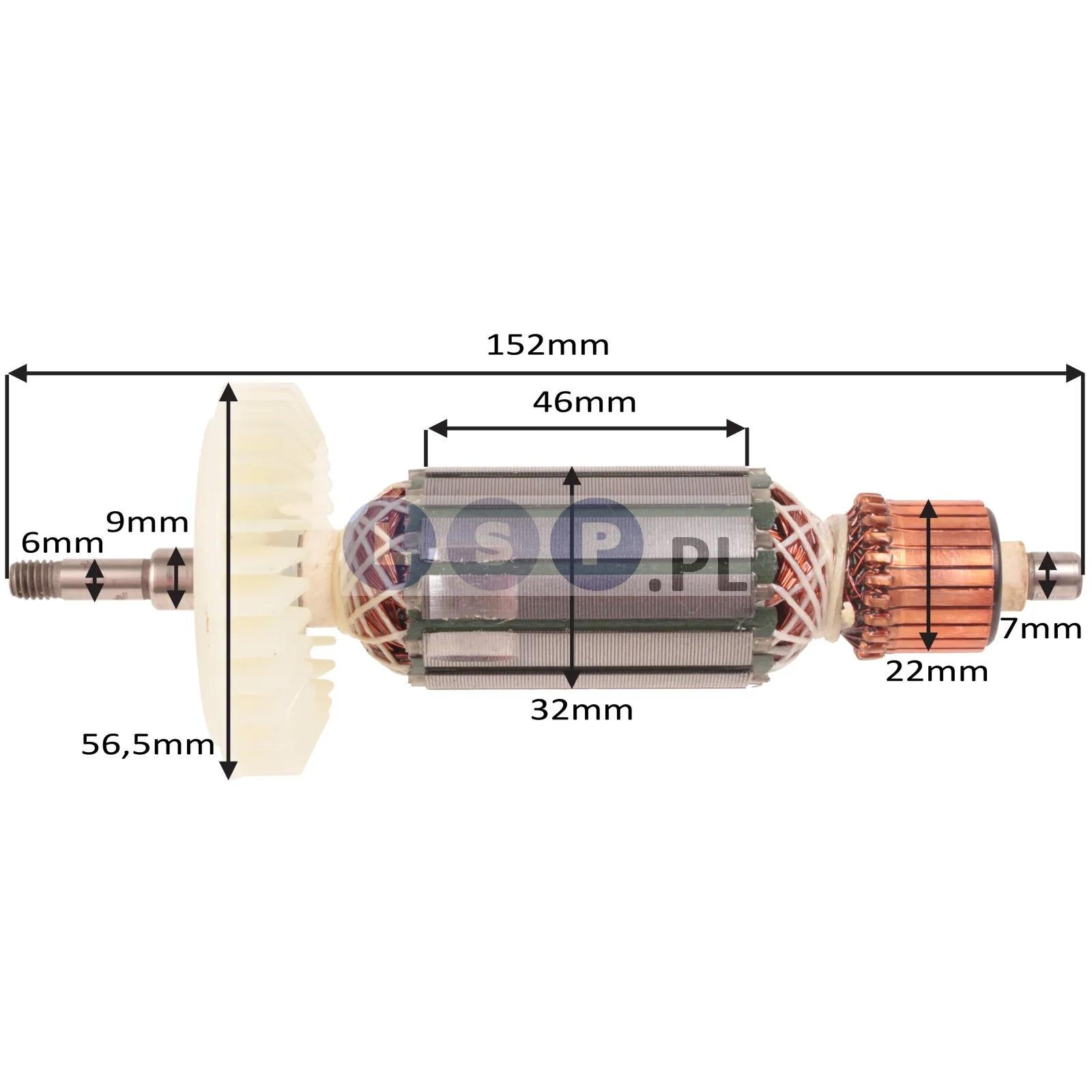 Wirnik do szlifierki kątowej Makita 9554HN/NB 9555HN/NB.