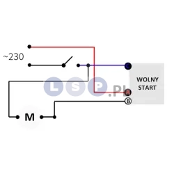 Element rozruchowy do szlifierki kątowej 230 V 16A 230 MM 45-CD330