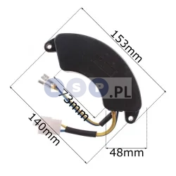 Stabilizator napięcia AVR,AL GX 173F, 177, 240, 270, 250V 470 µF