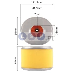 GX390 Filtr Powietrza gąbka