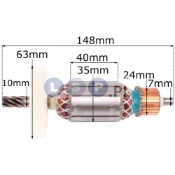 Wirnik do młotowiertarki HR2810 zam. 515294-9