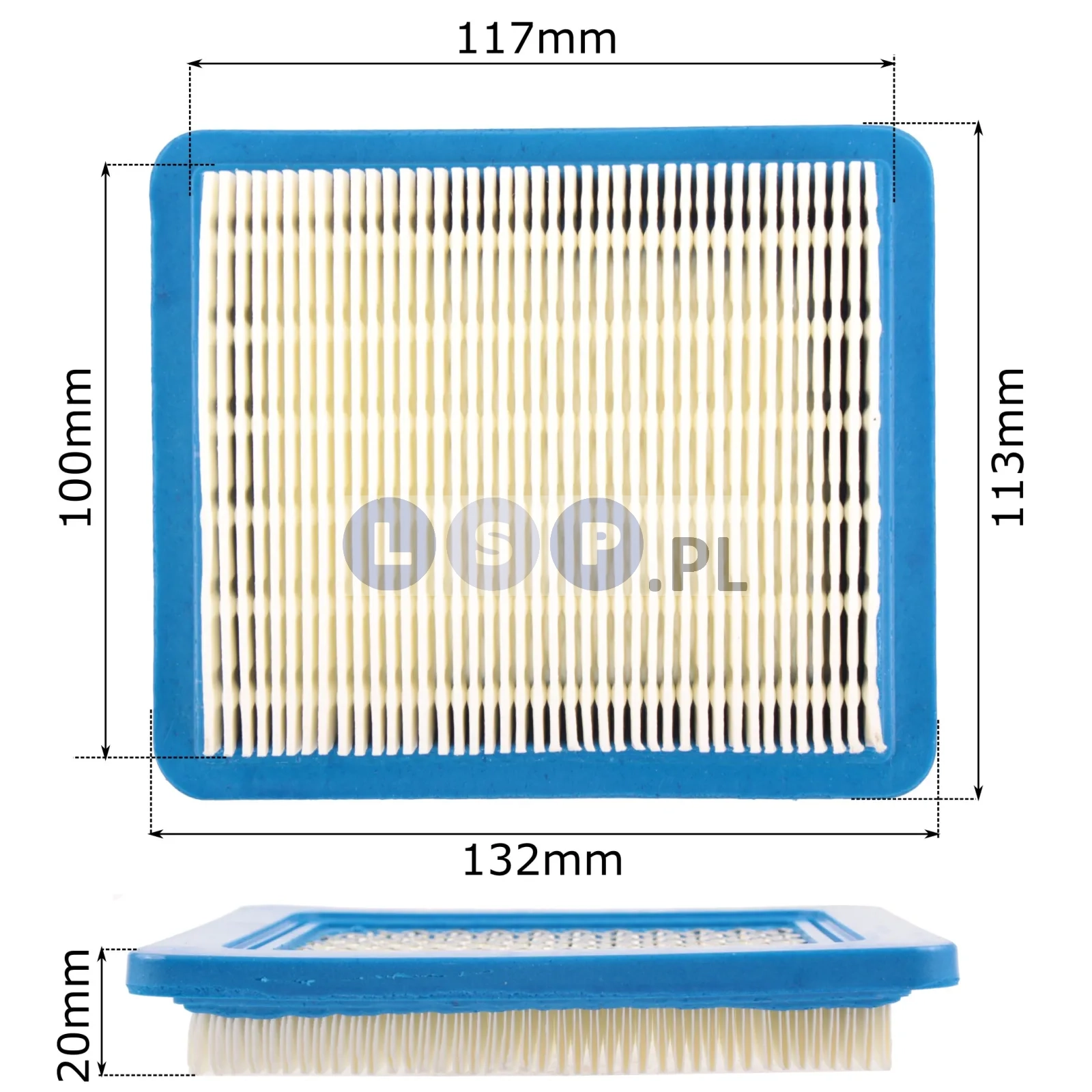 Filtr Powietrza Briggs Quantum 110x130