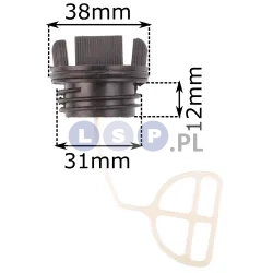 Korek paliwa oleju Husqvarna 36 41 42 51 55 136 137 141