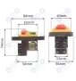 Wyłącznik magnetyczny typ KJD12-14 230V 18A 6 PINÓW uniwersalny Wyłącznik magnetyczny typ KJD12-14 230V 18A 6 PINÓW uniwersalny