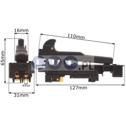 Wyłącznik do szlifierki kątowej Makita 230 MM